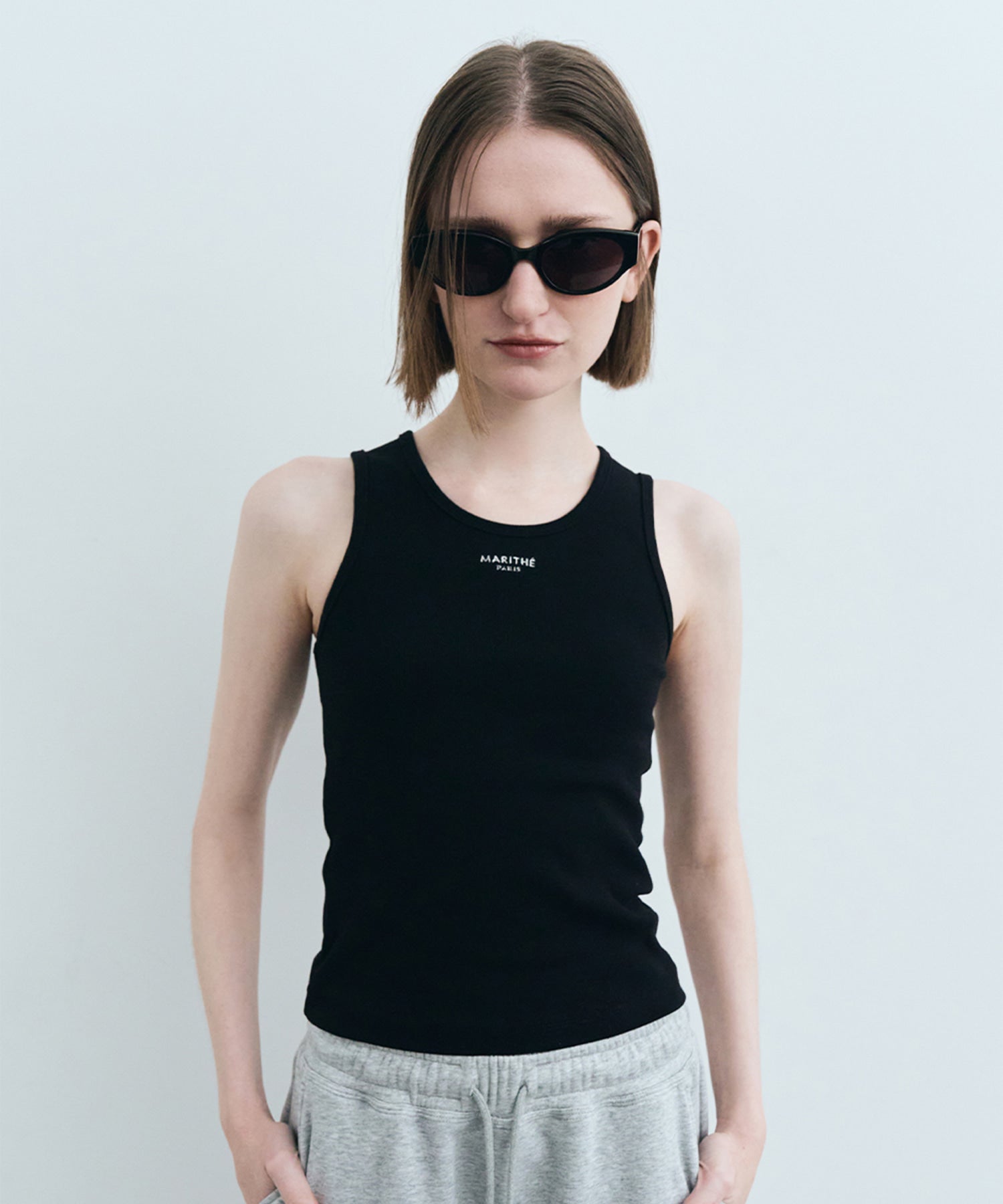 Marithe & Francois Girbaud - U Neck Sleeveless (Black) product image 1 | TRAB K-Fashion Australia