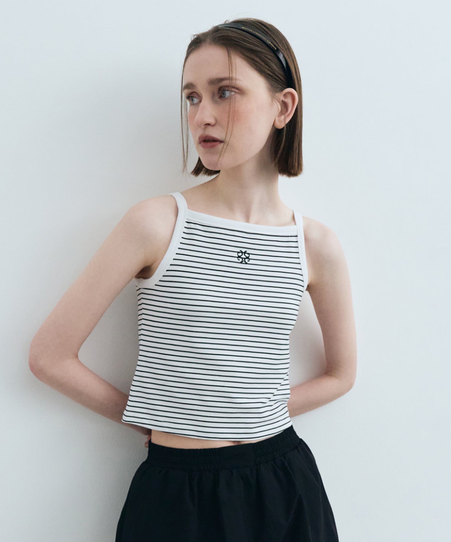Marithe & Francois Girbaud - Color Block Square Neck Sleeveless (Stripe) product image 1 | TRAB K-Fashion Australia
