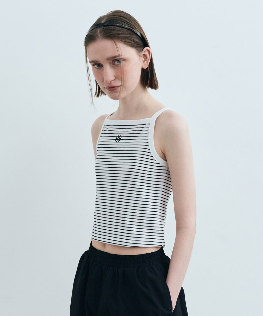 Marithe & Francois Girbaud - Color Block Square Neck Sleeveless (Stripe) product image 2 | TRAB K-Fashion Australia
