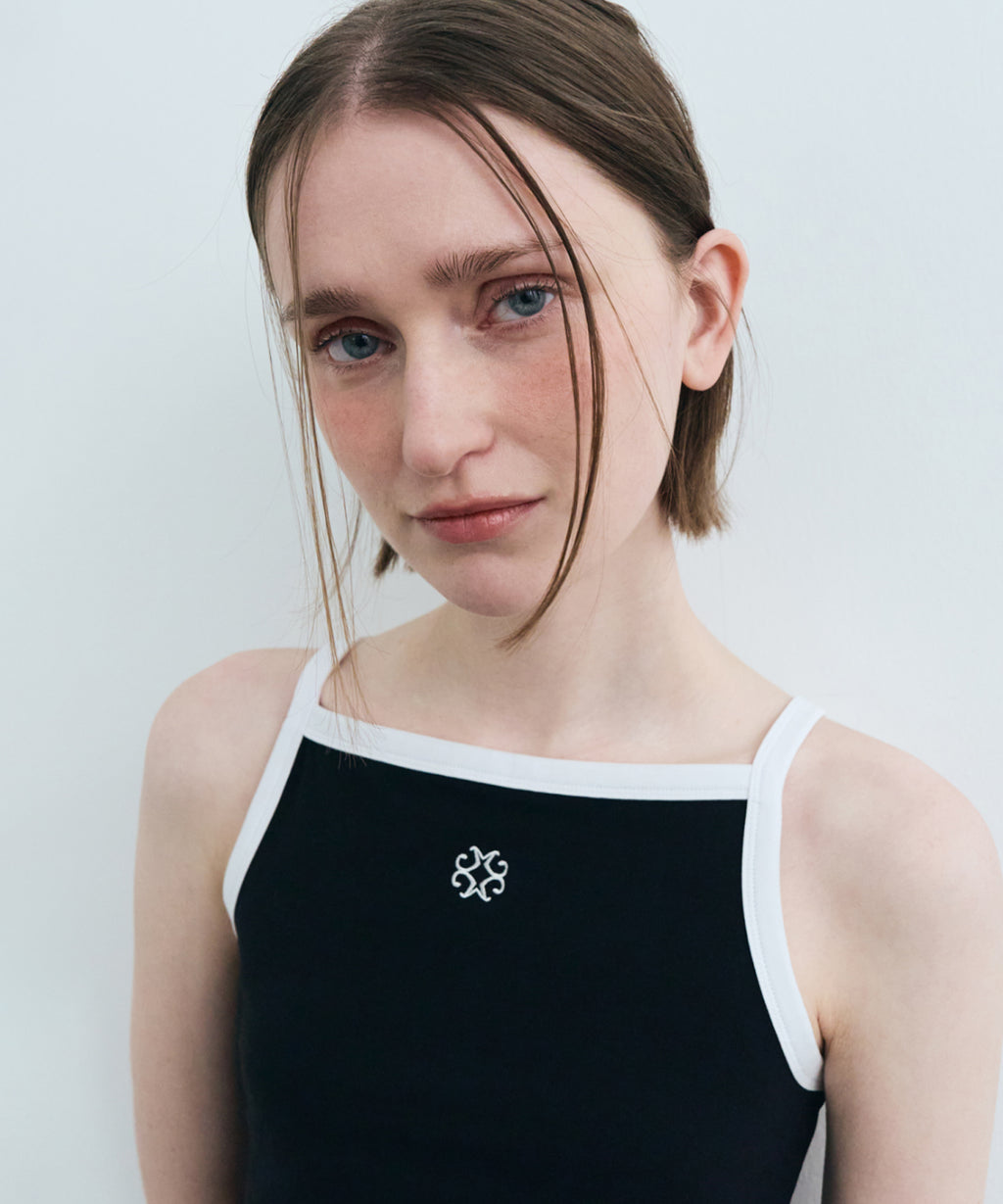 Marithe & Francois Girbaud - Color Block Square Neck Sleeveless (Black) product image 3 | TRAB K-Fashion Australia