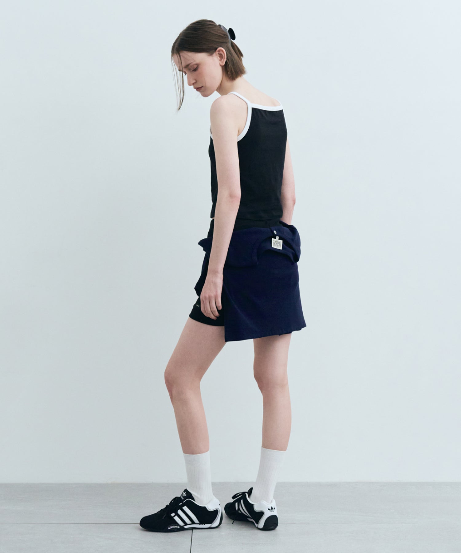 Marithe & Francois Girbaud - Color Block Square Neck Sleeveless (Black) product image 6 | TRAB K-Fashion Australia