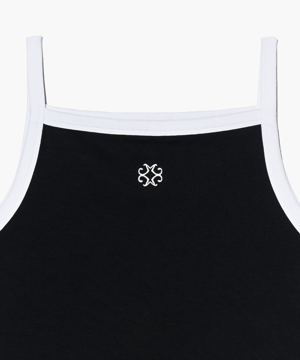 Marithe & Francois Girbaud - Color Block Square Neck Sleeveless (Black) product image 9 | TRAB K-Fashion Australia