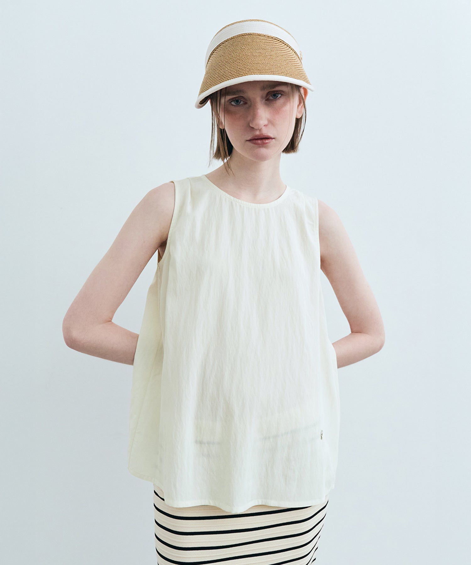 Marithe & Francois Girbaud - Long Sleeveless (Cream) product image 1 | TRAB K-Fashion Australia