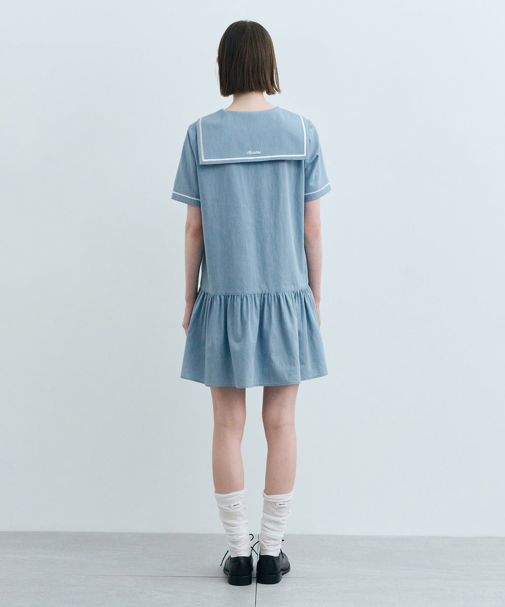 Marithe & Francois Girbaud - Sailor Onepiece (Light Blue) product image 3 | TRAB K-Fashion Australia