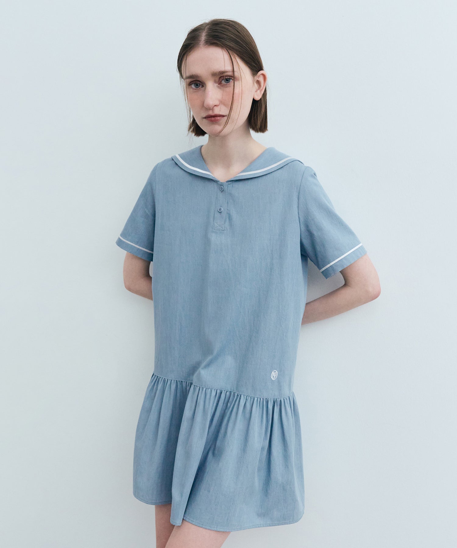 Marithe & Francois Girbaud - Sailor Onepiece (Light Blue) product image 4 | TRAB K-Fashion Australia