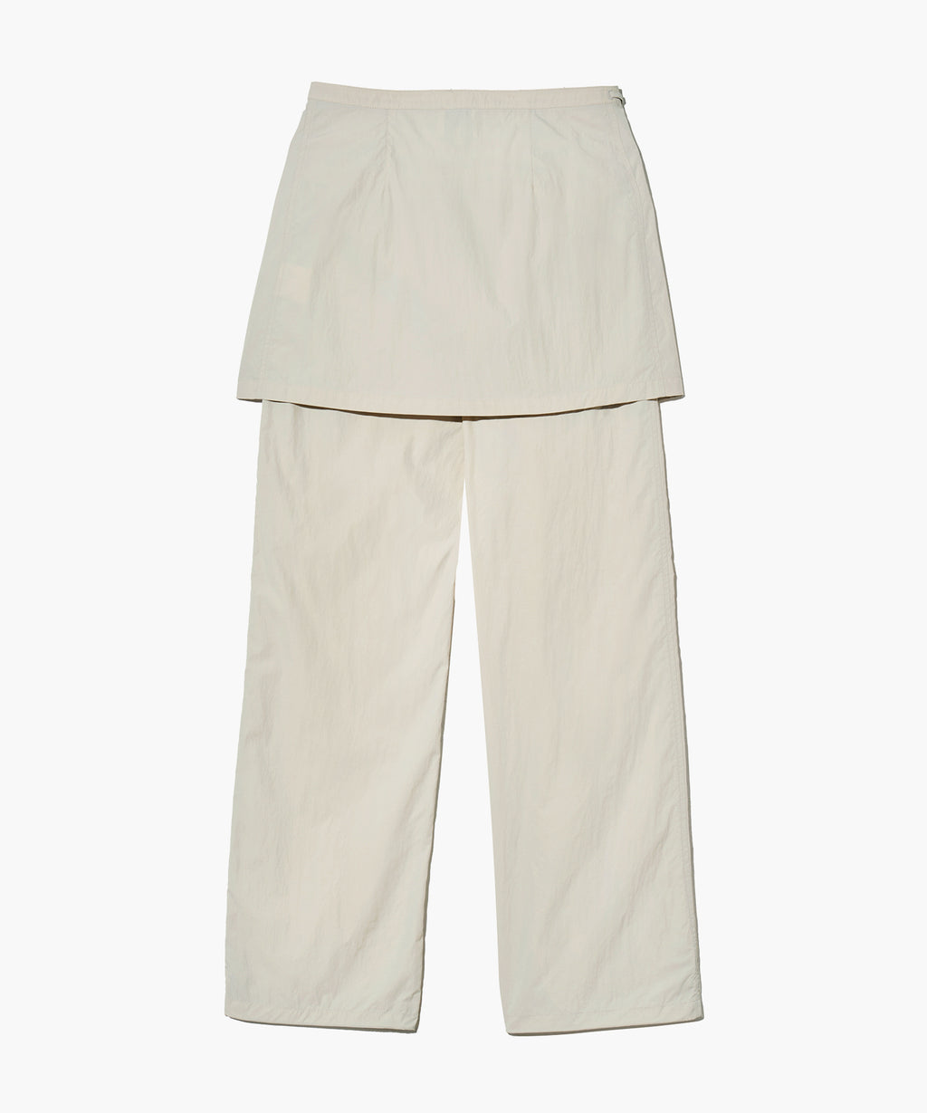 Marithe & Francois Girbaud - Layered Skirt Pants (Light Gray) product image 2 | TRAB K-Fashion Australia