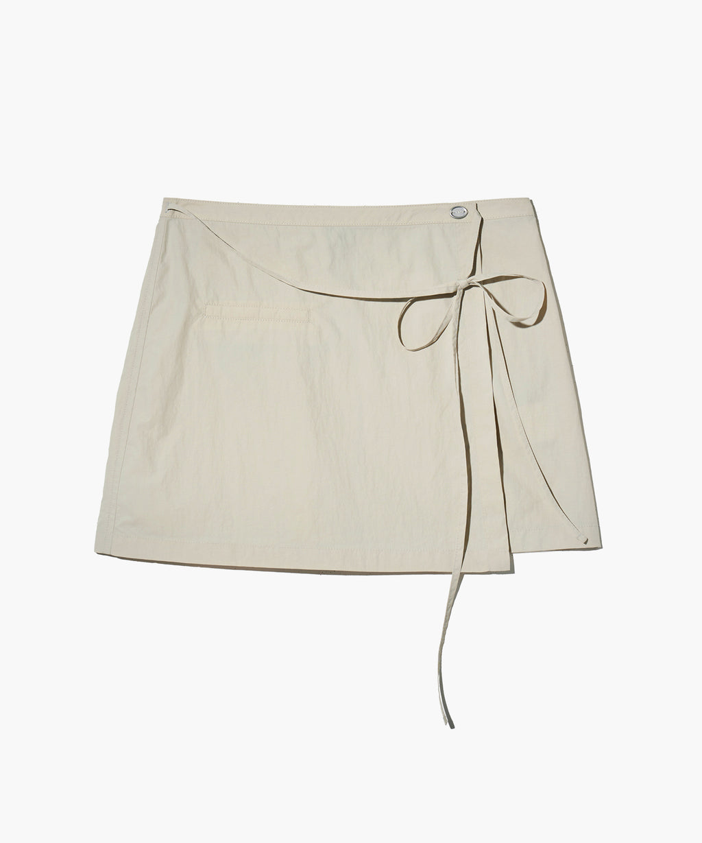 Marithe & Francois Girbaud - Layered Skirt Pants (Light Gray) product image 3 | TRAB K-Fashion Australia
