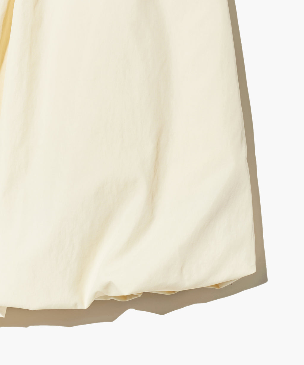 Marithe & Francois Girbaud - Nylon Bubble Hem Mini Skirt (Cream) product image 14 | TRAB K-Fashion Australia