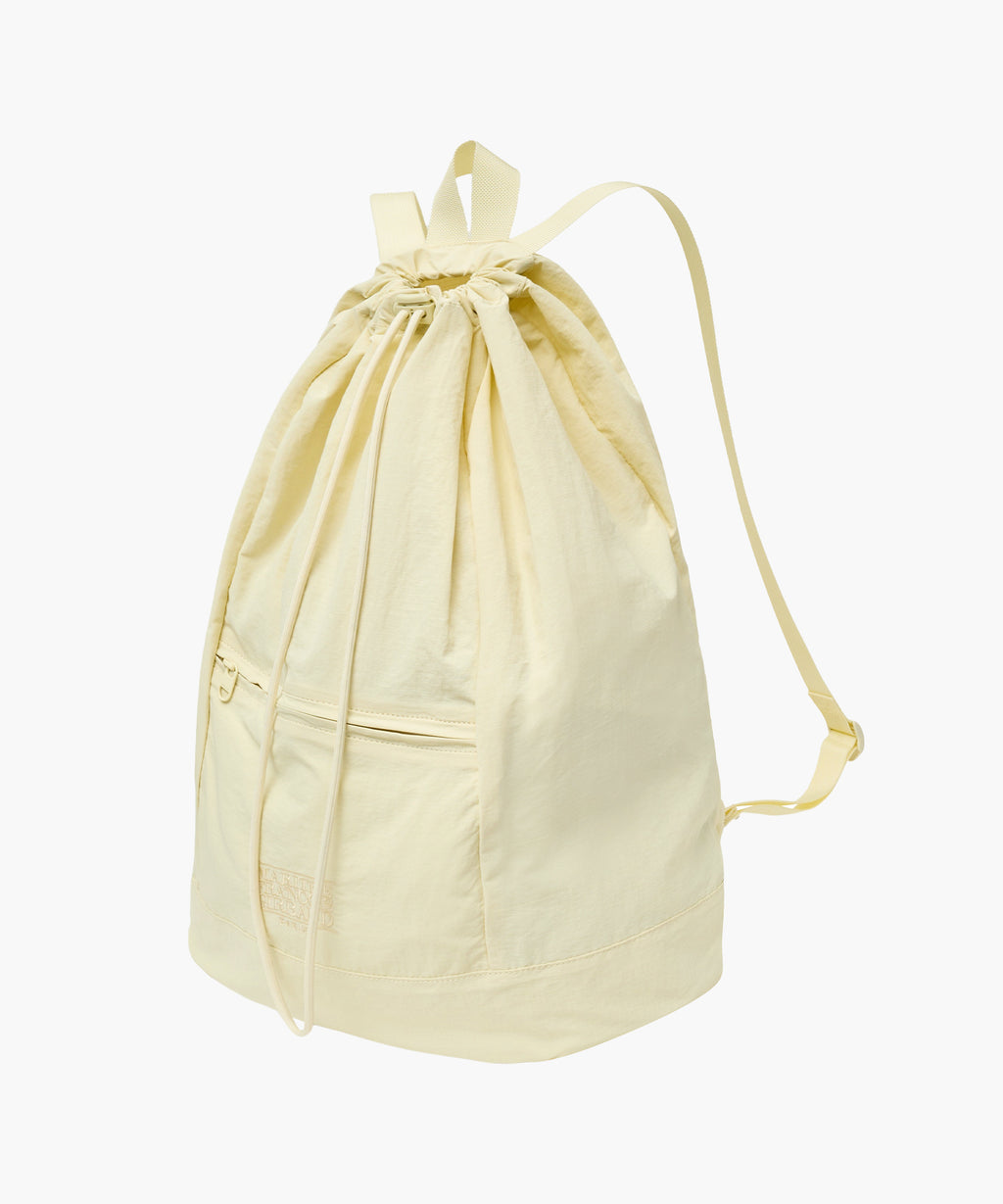 Marithe & Francois Girbaud - Classic Logo Zip Pocket Backpack (Light Yellow) product image 2 | TRAB K-Fashion Australia