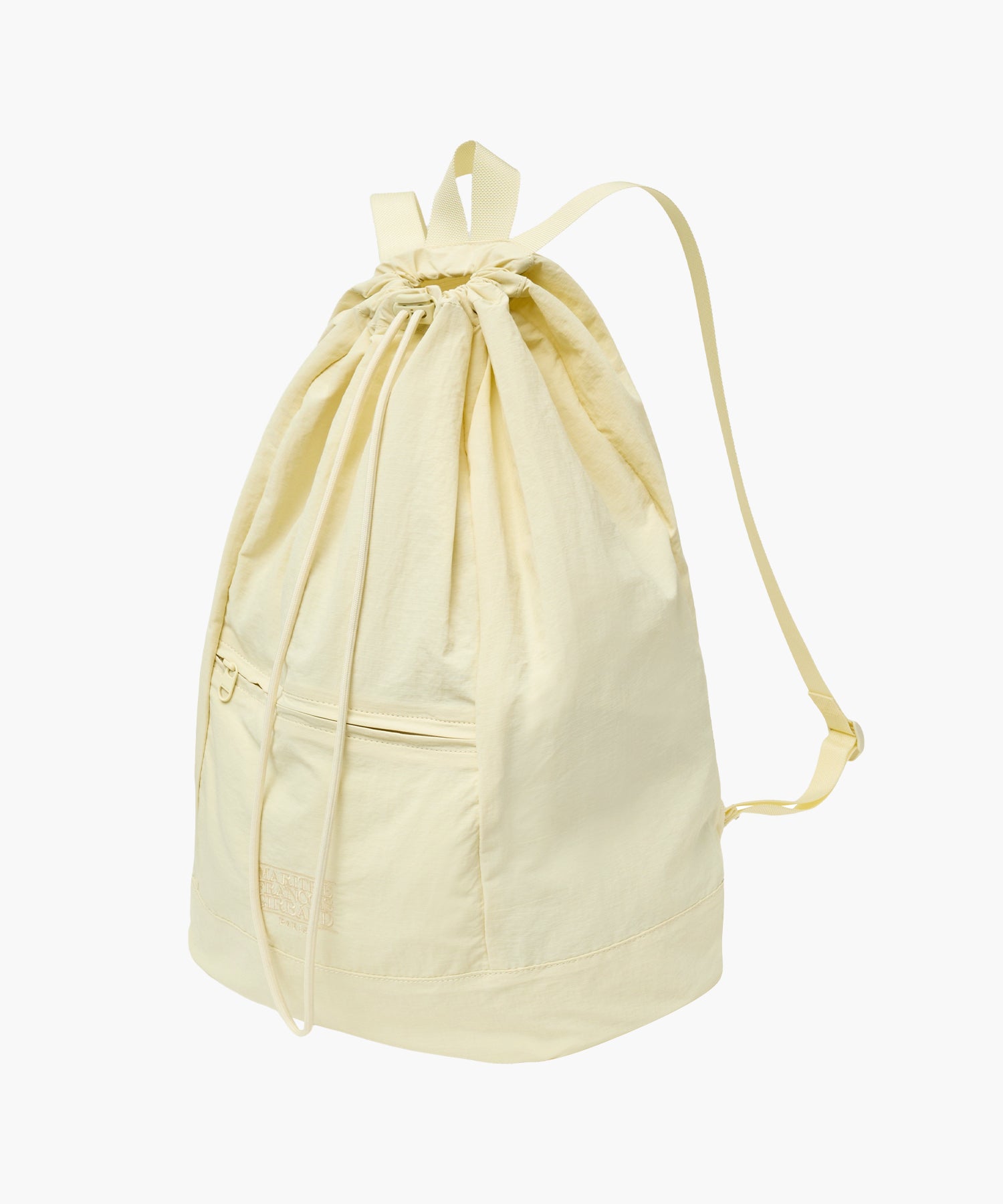 Marithe & Francois Girbaud - Classic Logo Zip Pocket Backpack (Light Yellow) product image 2 | TRAB K-Fashion Australia