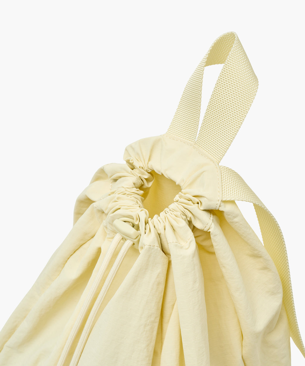 Marithe & Francois Girbaud - Classic Logo Zip Pocket Backpack (Light Yellow) product image 4 | TRAB K-Fashion Australia