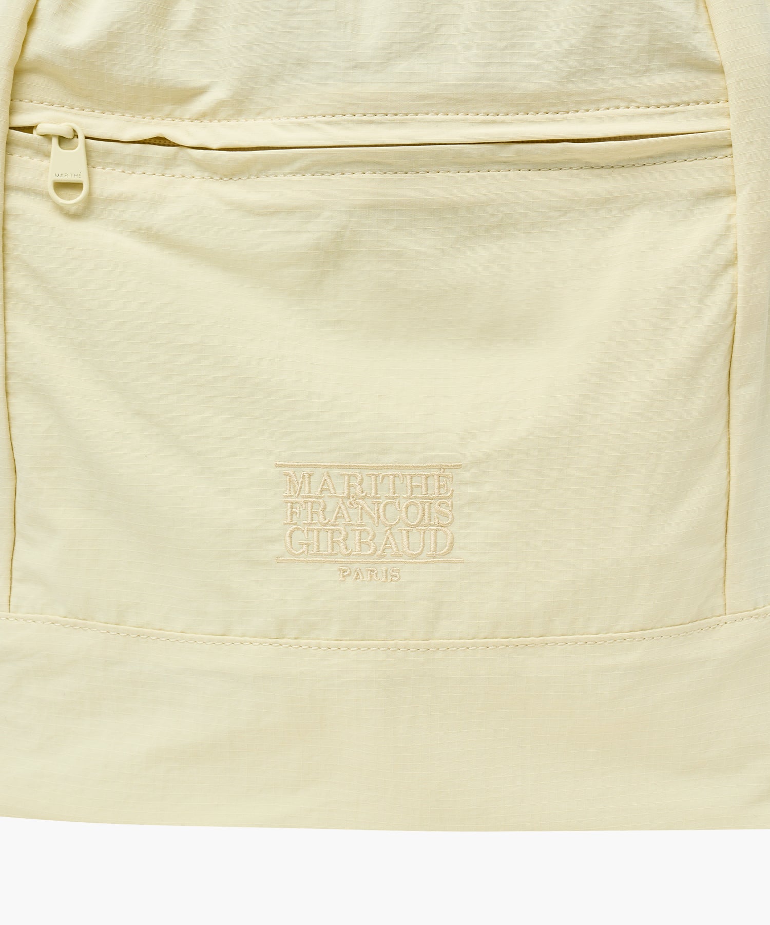 Marithe & Francois Girbaud - Classic Logo Zip Pocket Backpack (Light Yellow) product image 5 | TRAB K-Fashion Australia