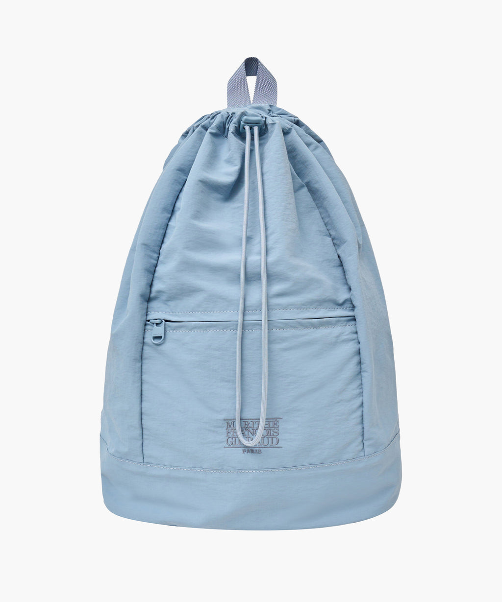 Marithe & Francois Girbaud - Classic Logo Zip Pocket Backpack (Sky Blue) product image 1 | TRAB K-Fashion Australia
