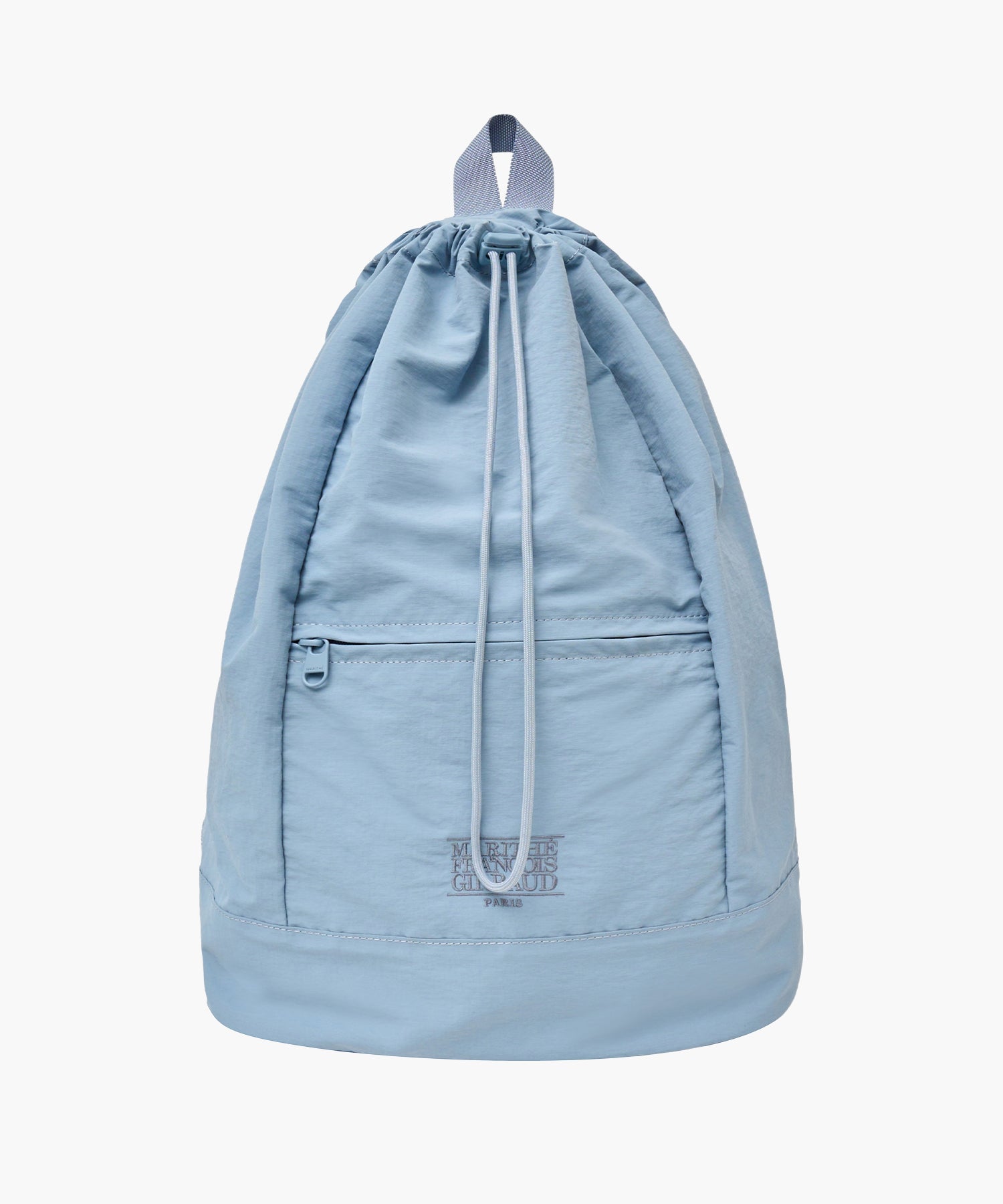 Marithe & Francois Girbaud - Classic Logo Zip Pocket Backpack (Sky Blue) product image 1 | TRAB K-Fashion Australia