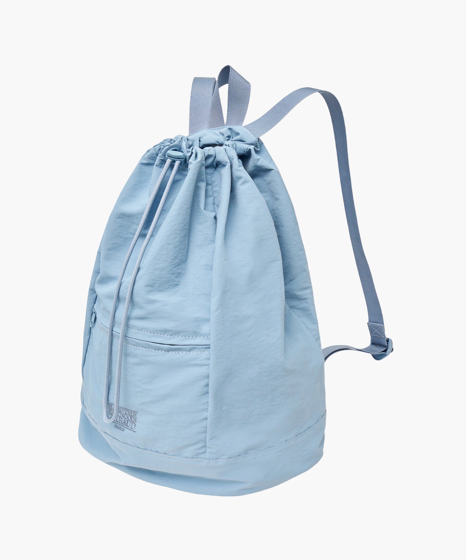 Marithe & Francois Girbaud - Classic Logo Zip Pocket Backpack (Sky Blue) product image 2 | TRAB K-Fashion Australia