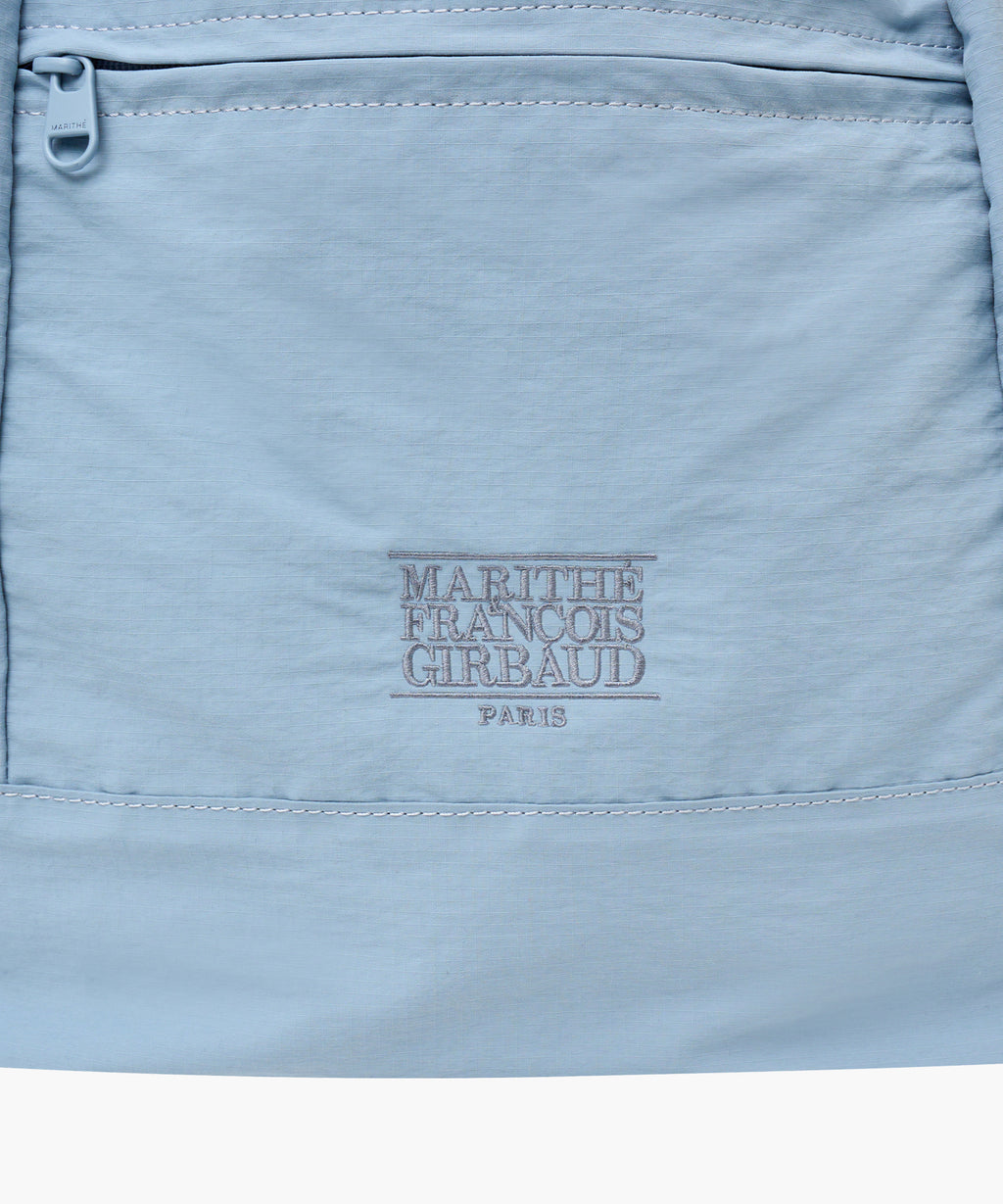 Marithe & Francois Girbaud - Classic Logo Zip Pocket Backpack (Sky Blue) product image 5 | TRAB K-Fashion Australia