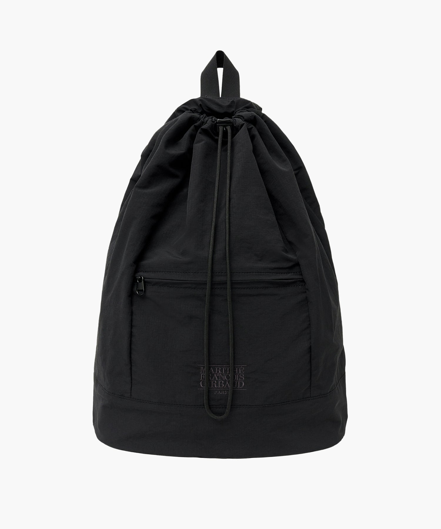 Marithe & Francois Girbaud - Classic Logo Zip Pocket Backpack (Black) product image 1 | TRAB K-Fashion Australia