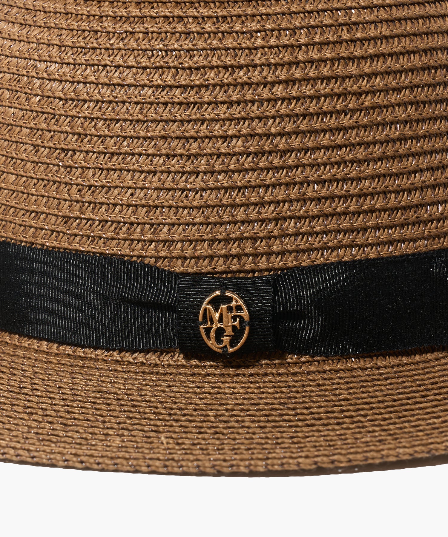 Marithe & Francois Girbaud - Circle Logo Raffia Hat (Brown) product image 4 | TRAB K-Fashion Australia