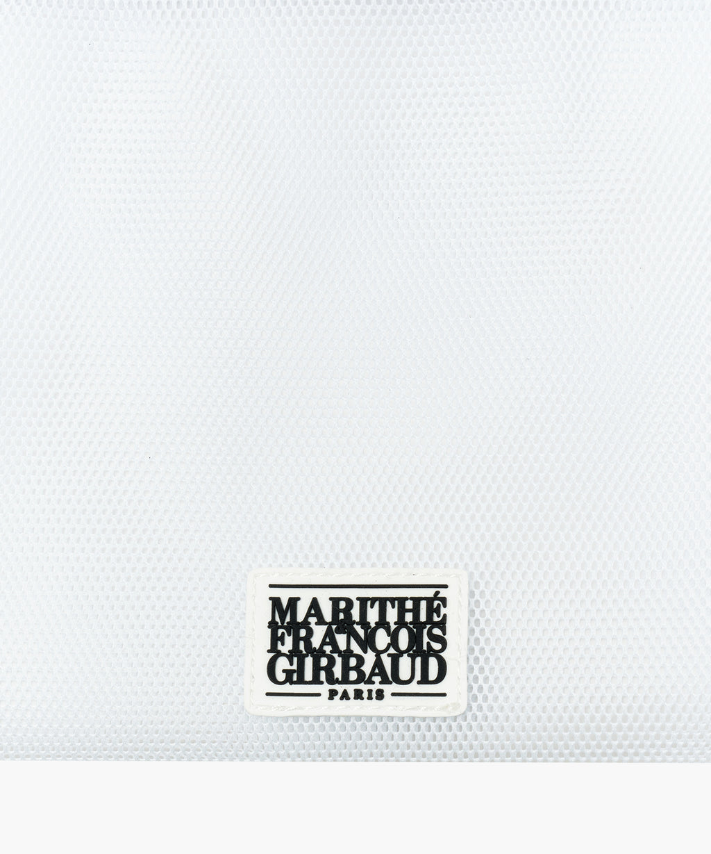 Marithe & Francois Girbaud - Classic Logo Mesh Pouch (White) product image 3 | TRAB K-Fashion Australia
