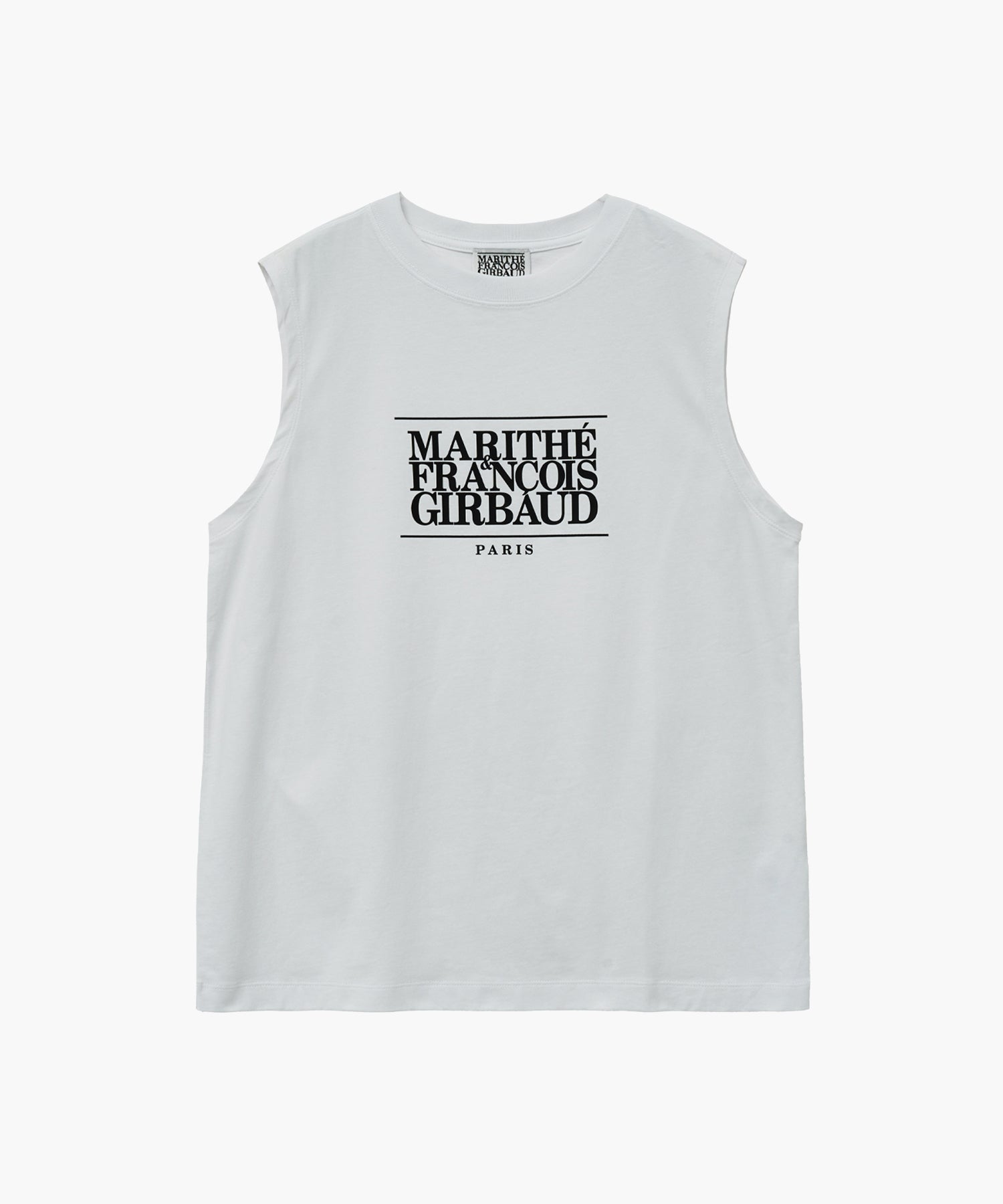 Marithe & Francois Girbaud - Classic Logo Sleeveless (White) product image 1 | TRAB K-Fashion Australia