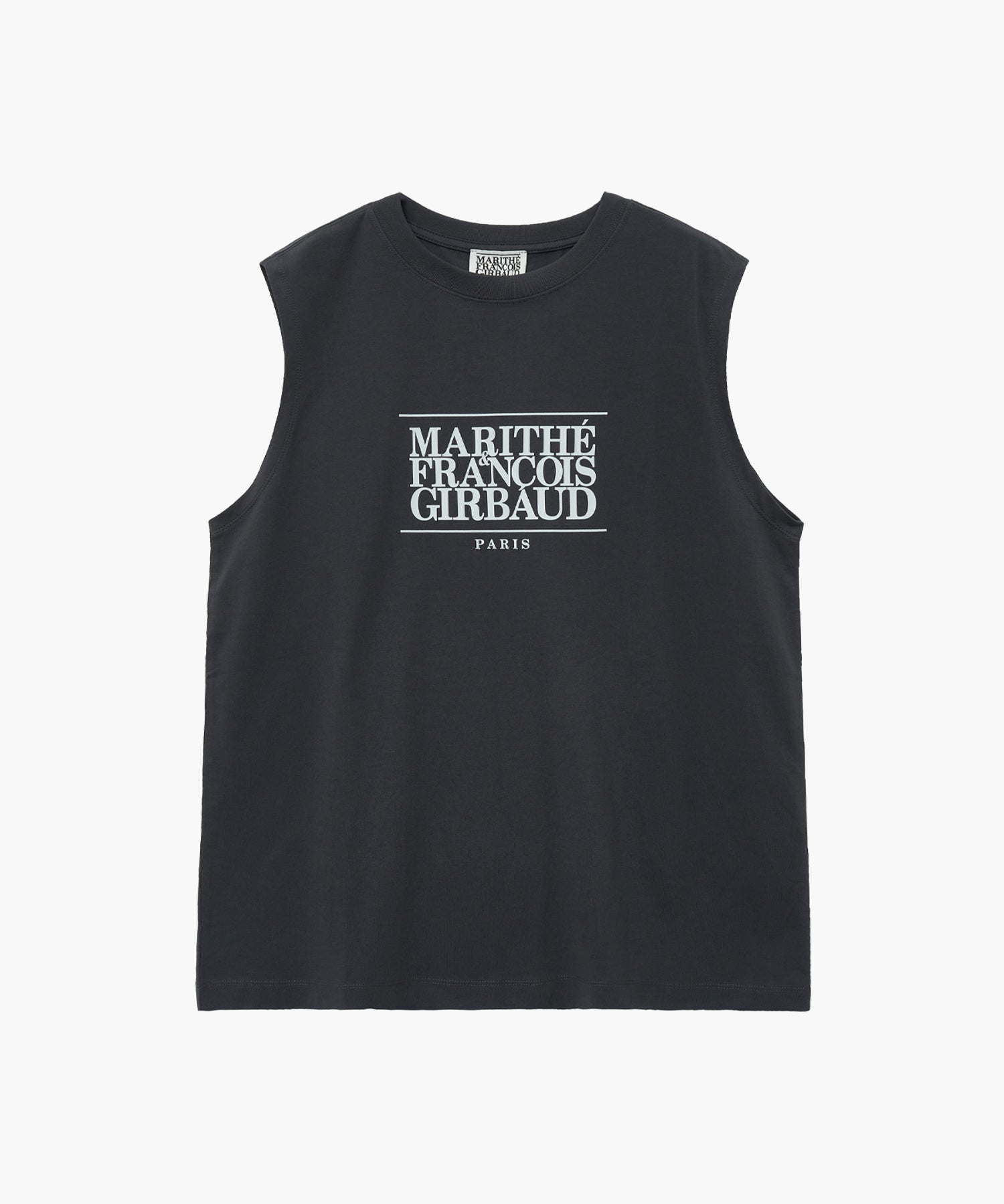 Marithe & Francois Girbaud - Classic Logo Sleeveless (Charcoal) product image 1 | TRAB K-Fashion Australia