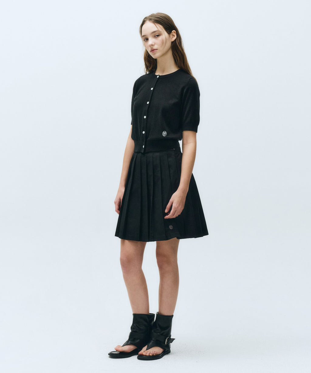 Marithe & Francois Girbaud - Round Neck Half Cardigan (Black) product image 6 | TRAB K-Fashion Australia