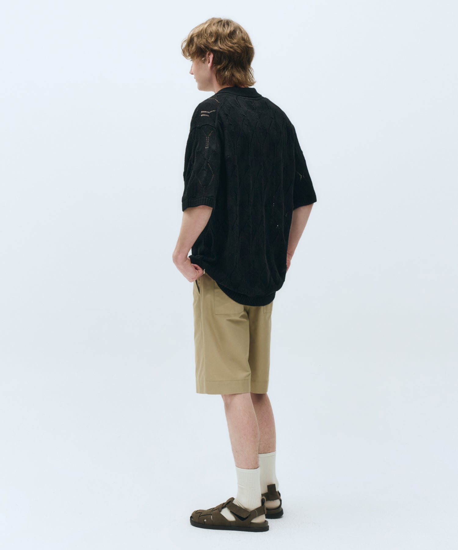 Marithe & Francois Girbaud - Crochet Half Cardigan (Black) product image 7 | TRAB K-Fashion Australia