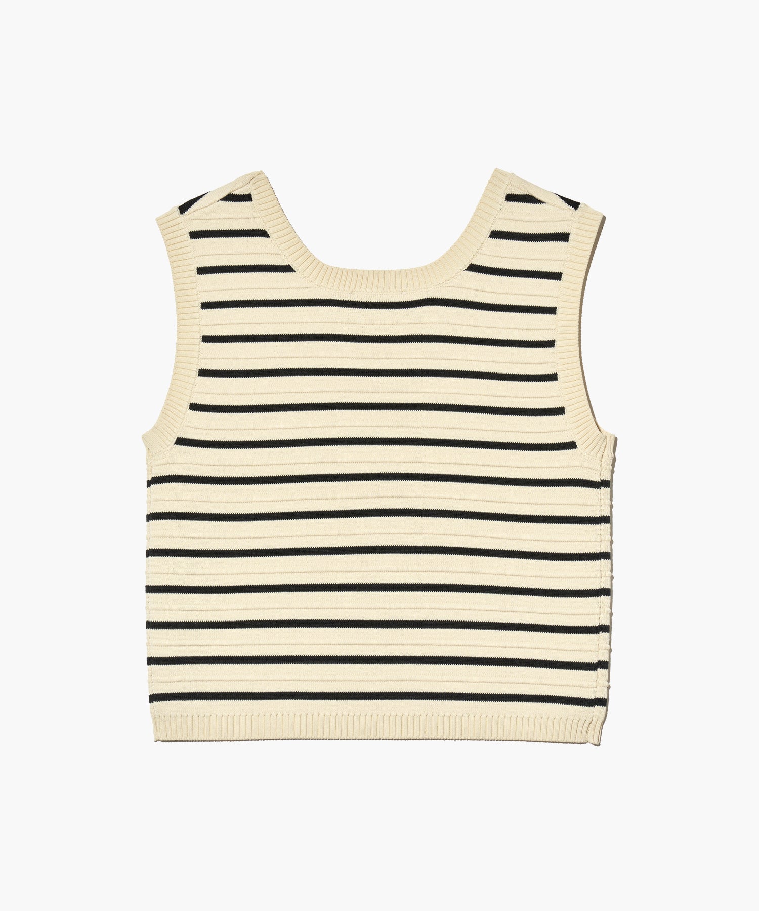Marithe & Francois Girbaud - Stripe Sleeveless Knit Set-up (Ivory) product image 7 | TRAB K-Fashion Australia