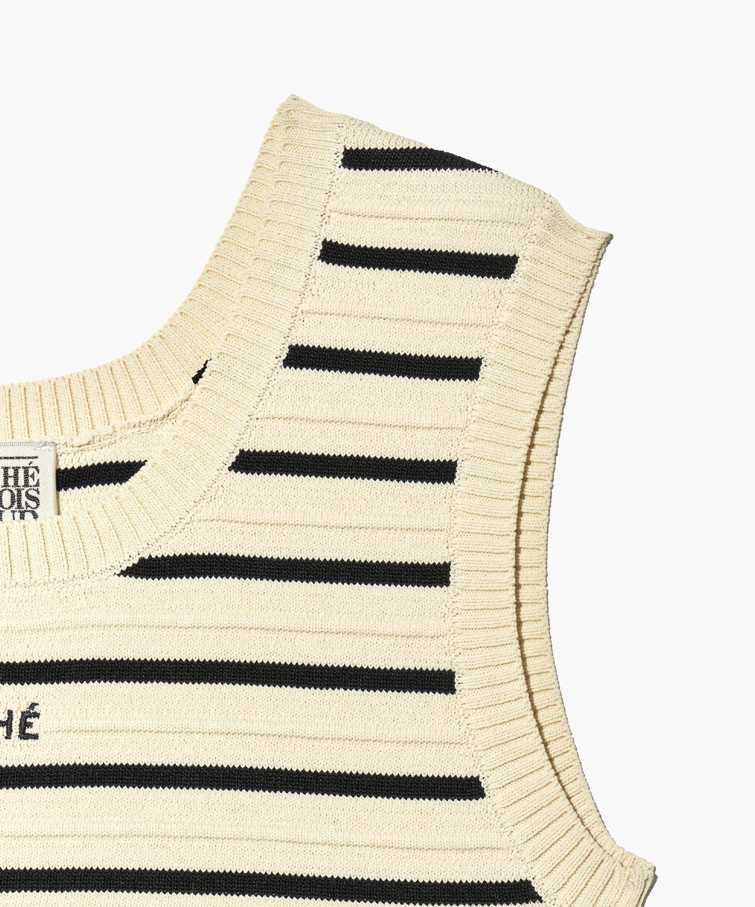 Marithe & Francois Girbaud - Stripe Sleeveless Knit Set-up (Ivory) product image 9 | TRAB K-Fashion Australia