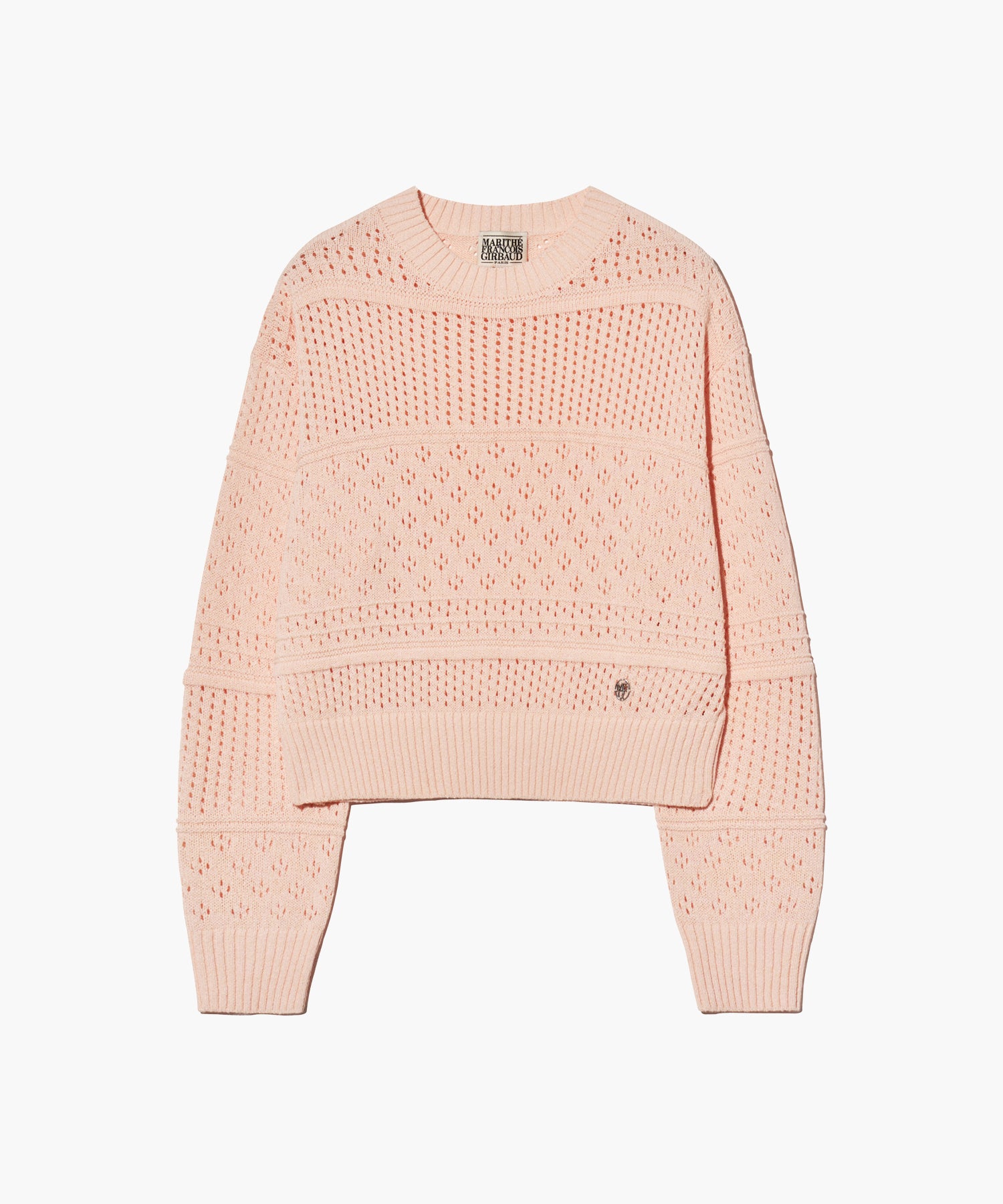 Marithe & Francois Girbaud - Crochet Knit Pullover (Pink) product image 8 | TRAB K-Fashion Australia
