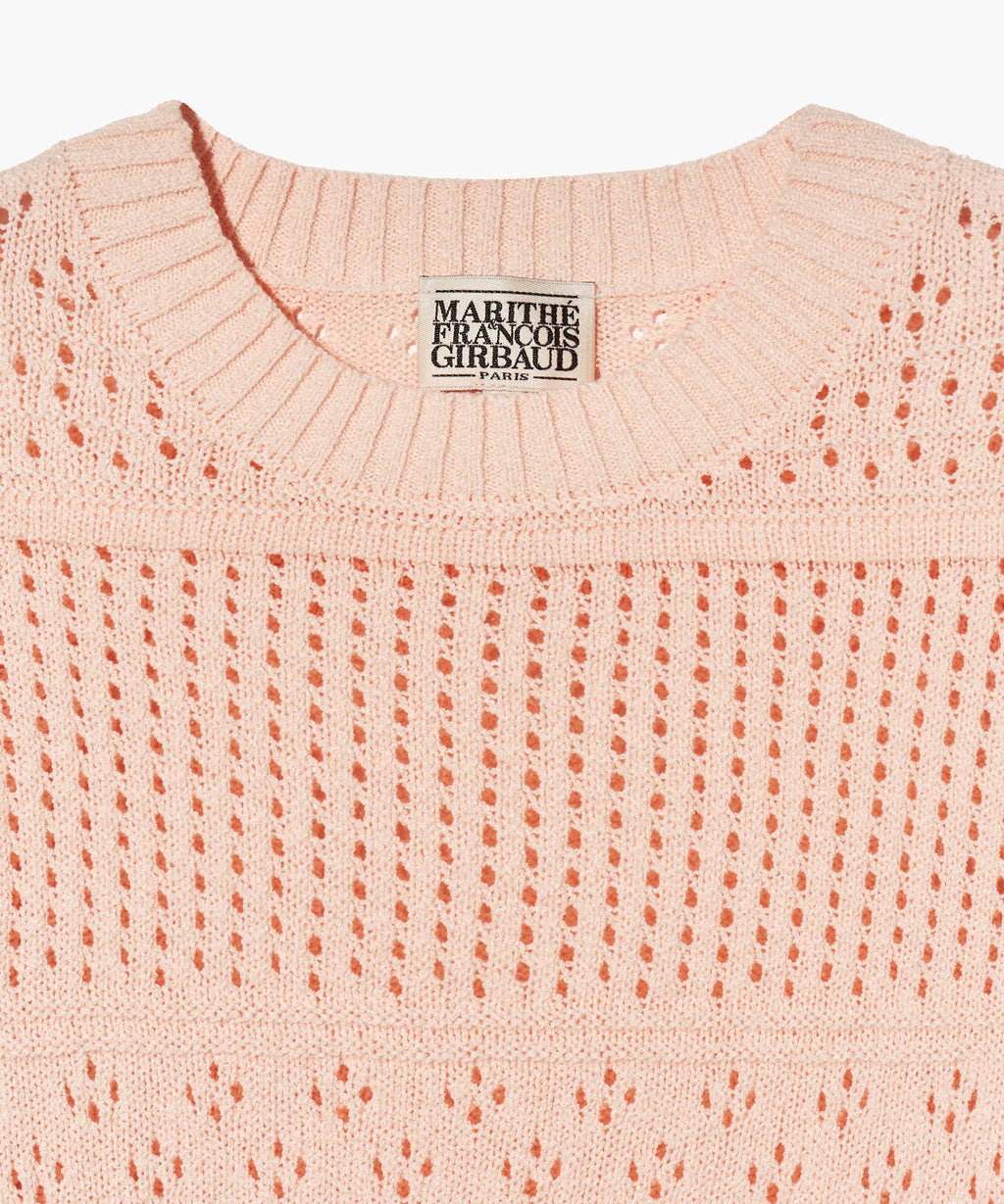 Marithe & Francois Girbaud - Crochet Knit Pullover (Pink) product image 10 | TRAB K-Fashion Australia