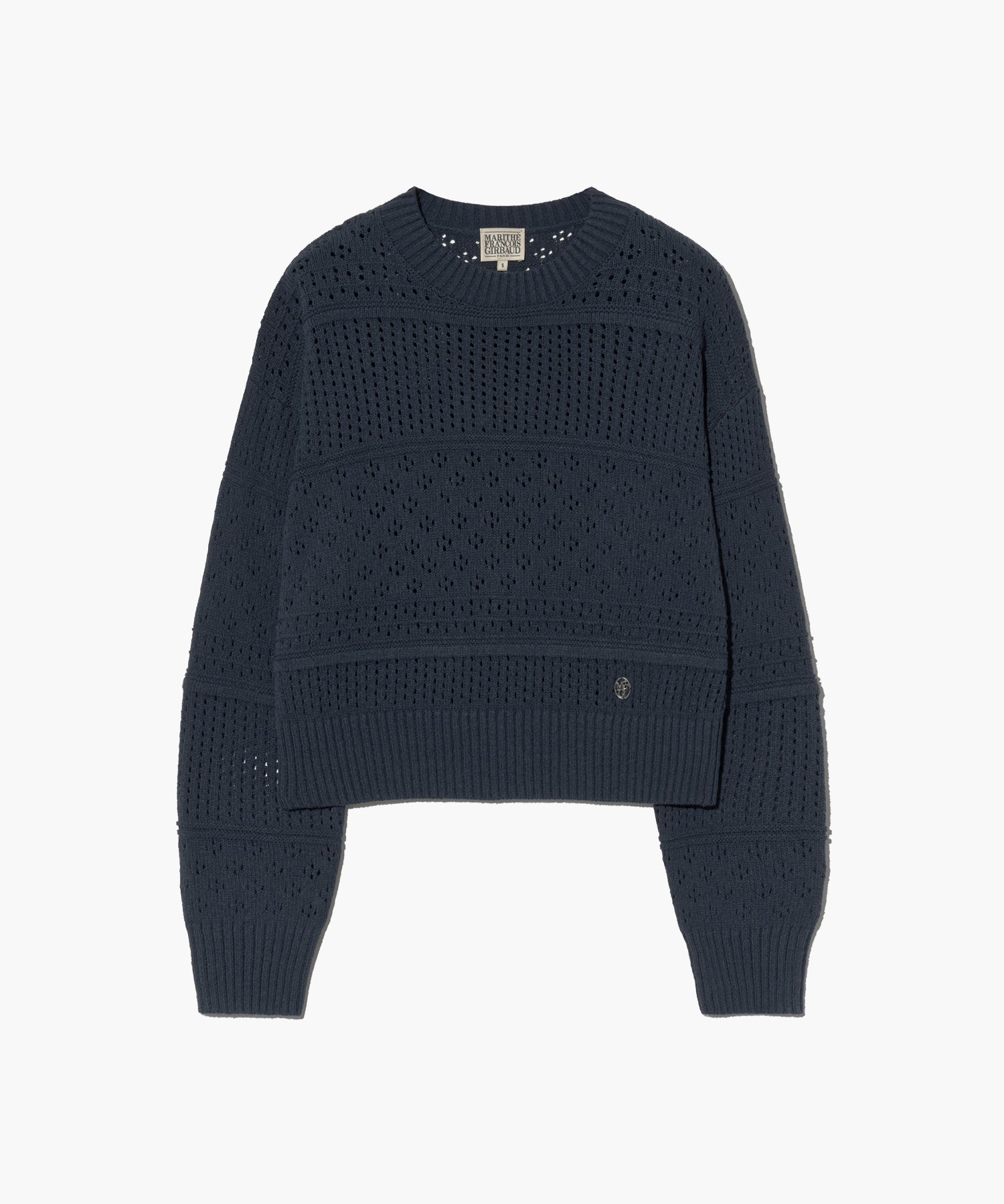Marithe & Francois Girbaud - Crochet Knit Pullover (Navy) product image 8 | TRAB K-Fashion Australia