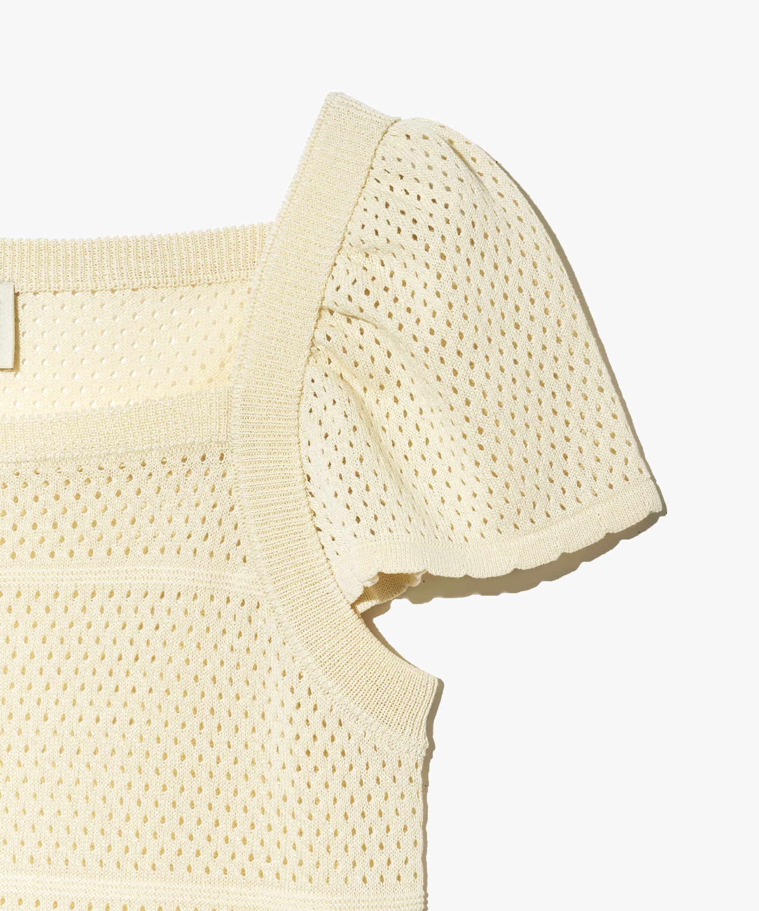 Marithe & Francois Girbaud - Ruffle Strap Knit Top (Ivory) product image 12 | TRAB K-Fashion Australia