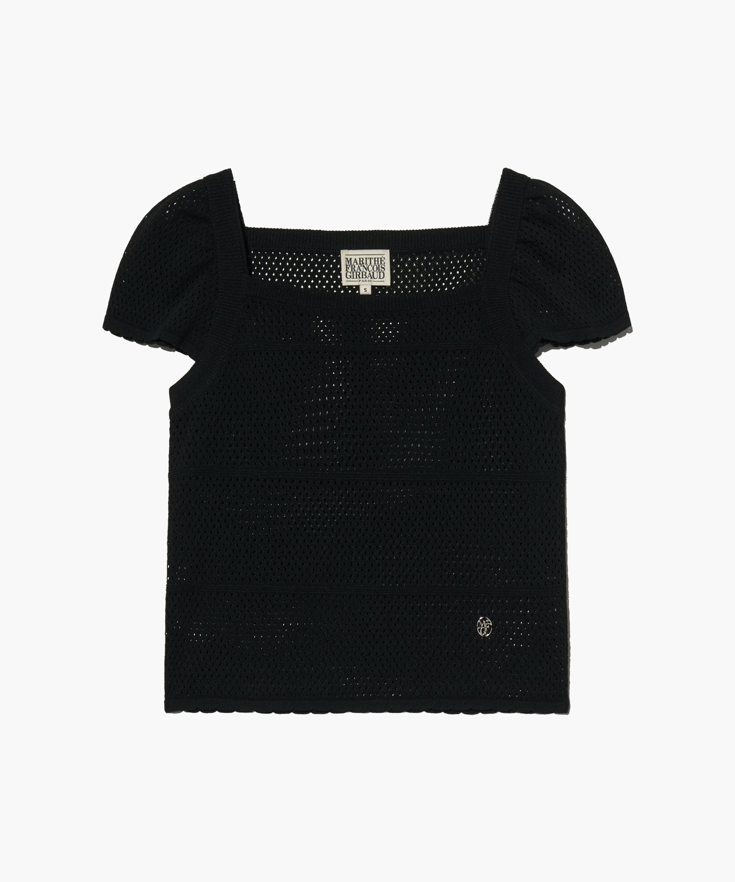 Marithe & Francois Girbaud - Ruffle Strap Knit Top (Black) product image 7 | TRAB K-Fashion Australia