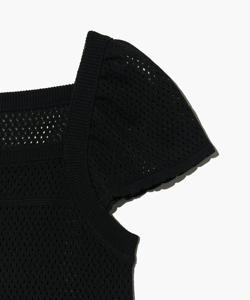 Marithe & Francois Girbaud - Ruffle Strap Knit Top (Black) product image 10 | TRAB K-Fashion Australia
