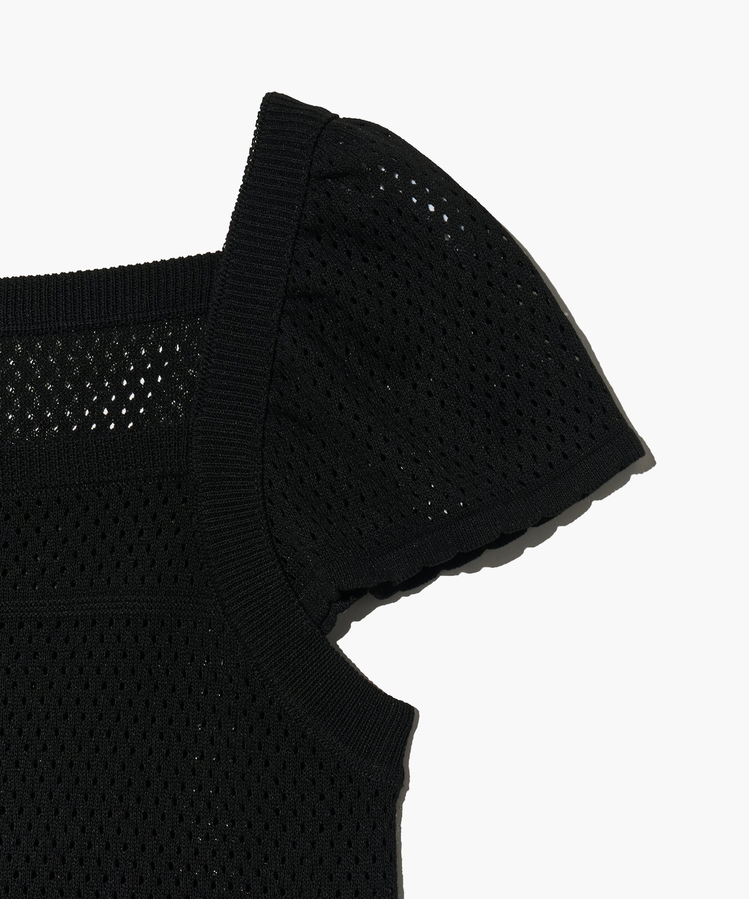 Marithe & Francois Girbaud - Ruffle Strap Knit Top (Black) product image 10 | TRAB K-Fashion Australia