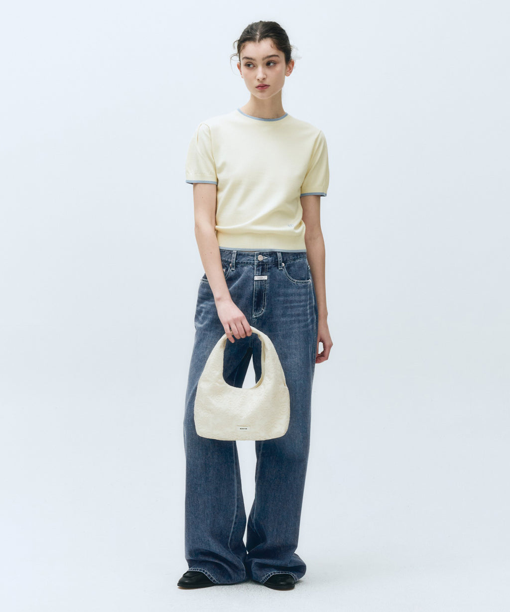 Marithe & Francois Girbaud - Ringer Half Knit (Ivory) product image 6 | TRAB K-Fashion Australia