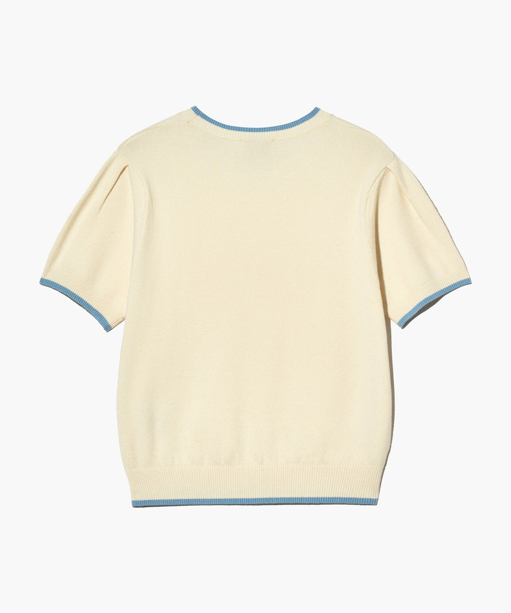 Marithe & Francois Girbaud - Ringer Half Knit (Ivory) product image 10 | TRAB K-Fashion Australia