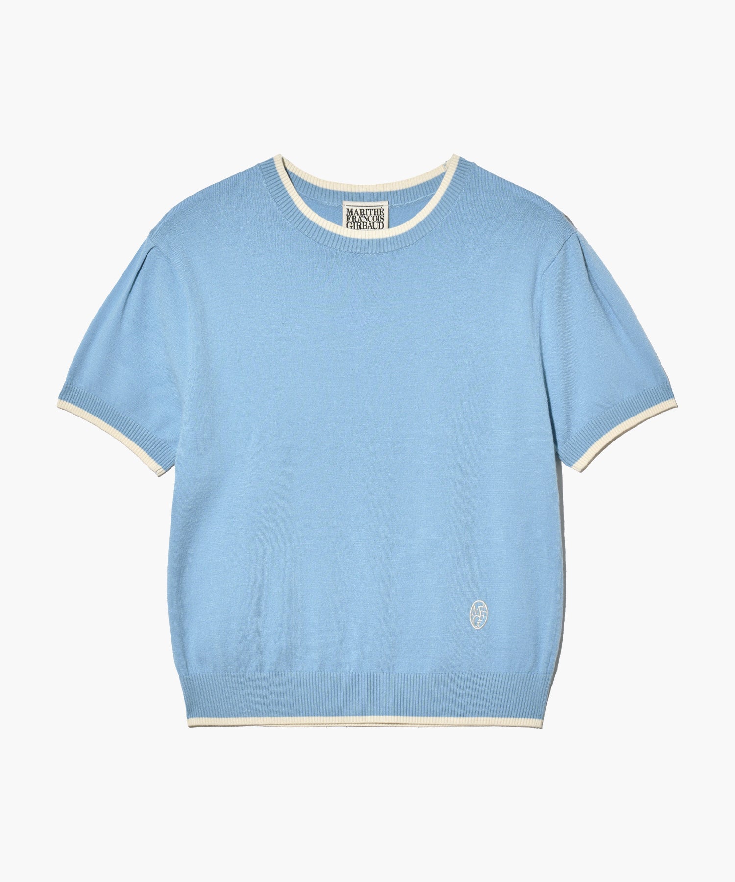 Marithe & Francois Girbaud - Ringer Half Knit (Sky Blue) product image 7 | TRAB K-Fashion Australia