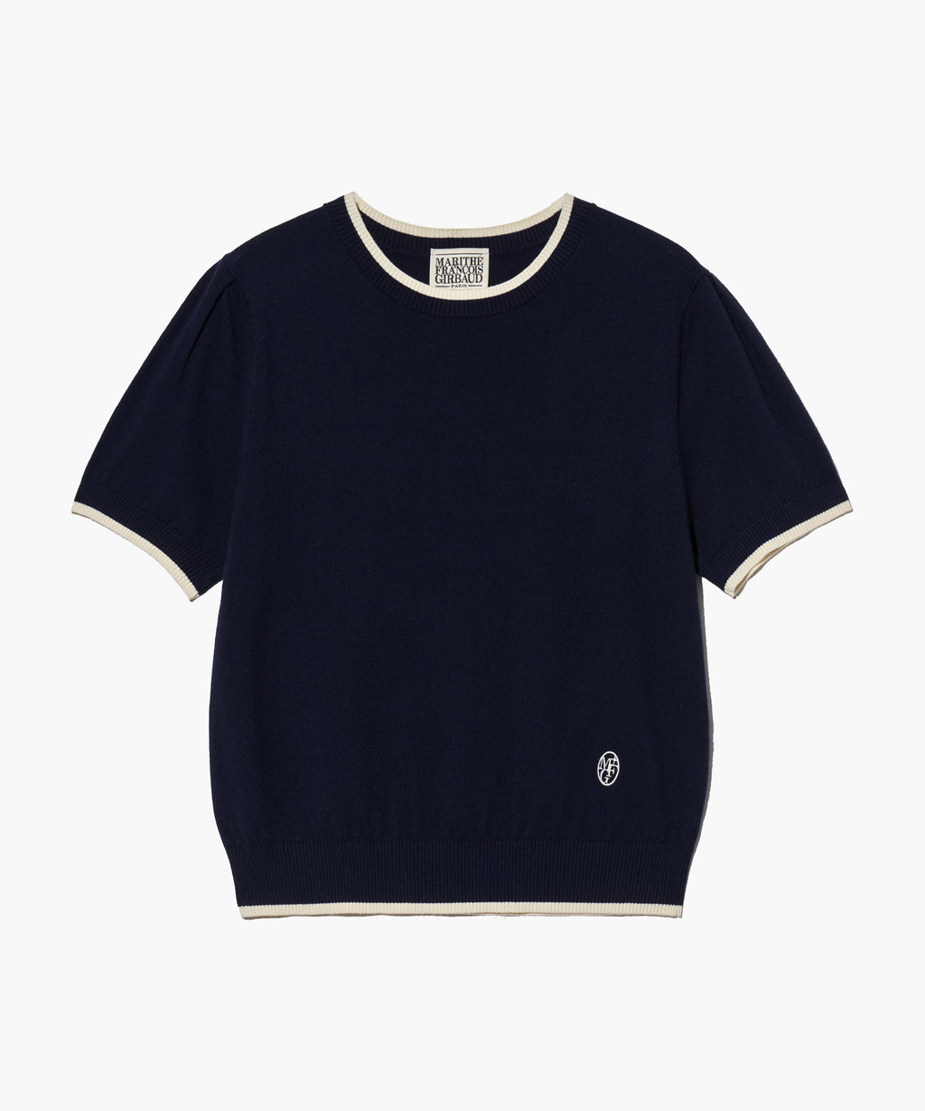 Marithe & Francois Girbaud - Ringer Half Knit (Navy) product image 8 | TRAB K-Fashion Australia