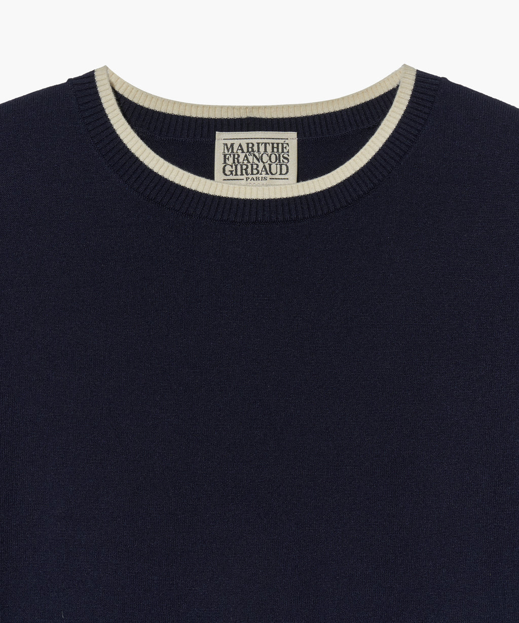 Marithe & Francois Girbaud - Ringer Half Knit (Navy) product image 10 | TRAB K-Fashion Australia