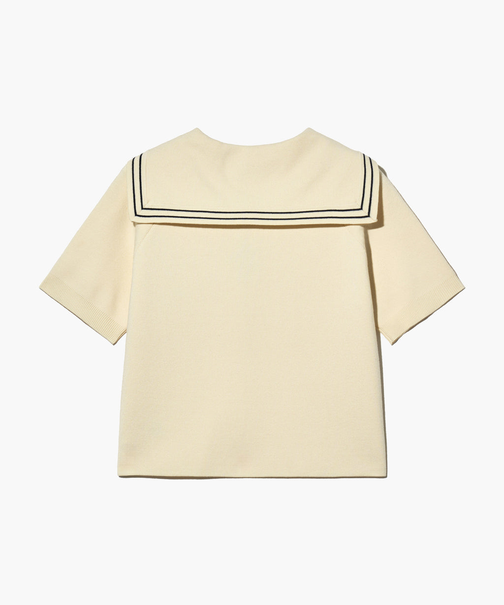 Marithe & Francois Girbaud - Marine Sailor Half Knit (Ivory) product image 10 | TRAB K-Fashion Australia