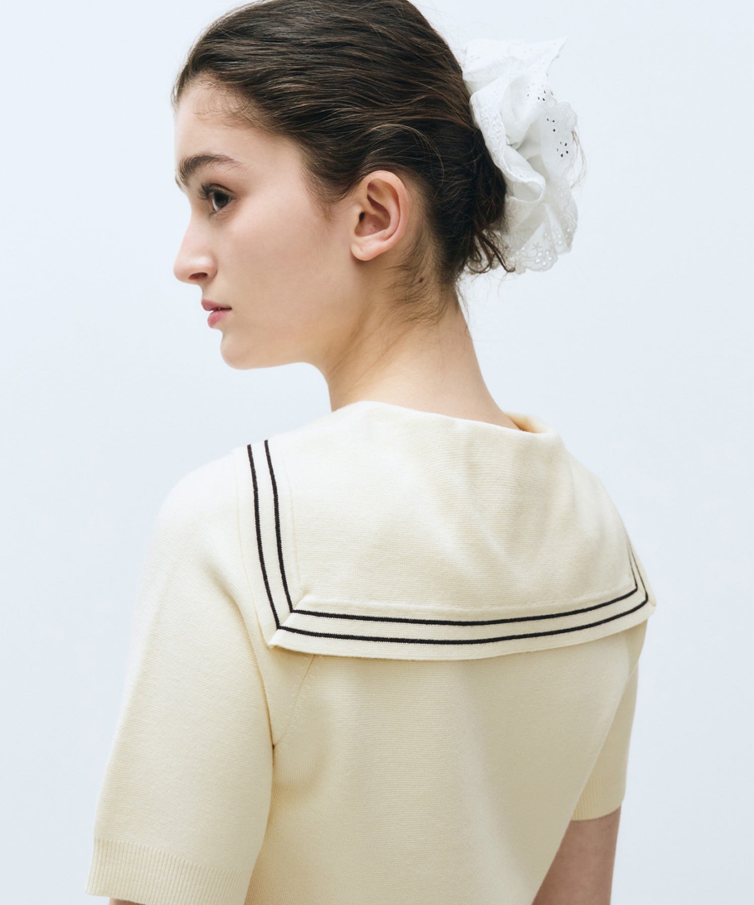 Marithe & Francois Girbaud - Marine Sailor Half Knit (Ivory) product image 4 | TRAB K-Fashion Australia