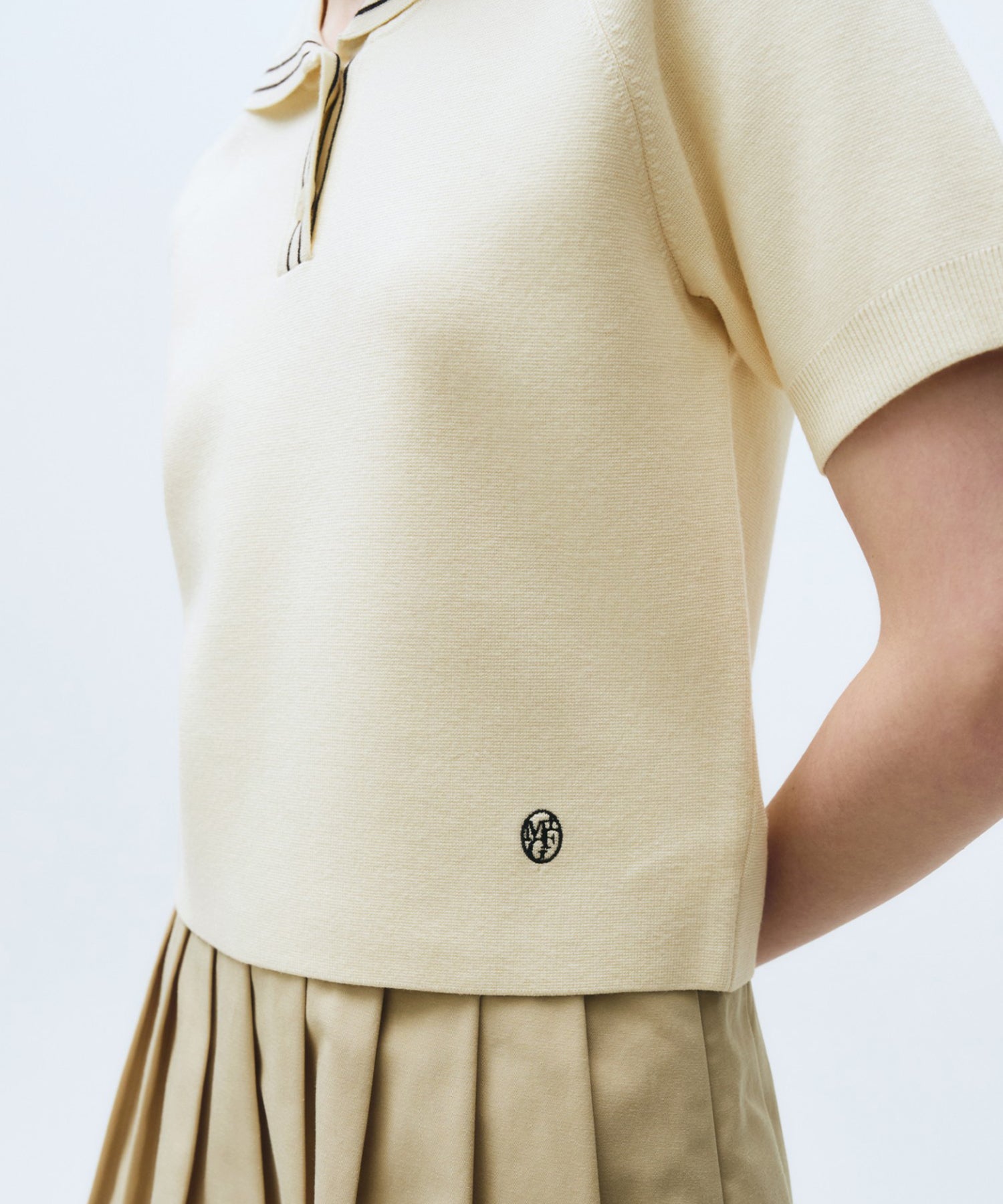 Marithe & Francois Girbaud - Marine Sailor Half Knit (Ivory) product image 5 | TRAB K-Fashion Australia