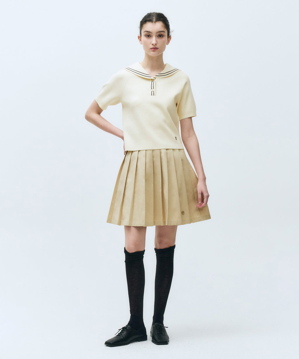 Marithe & Francois Girbaud - Marine Sailor Half Knit (Ivory) product image 6 | TRAB K-Fashion Australia