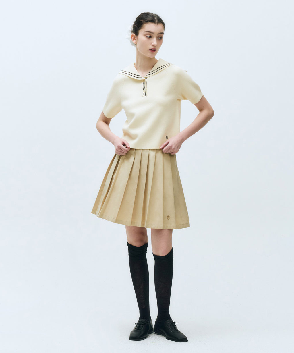 Marithe & Francois Girbaud - Marine Sailor Half Knit (Ivory) product image 7 | TRAB K-Fashion Australia