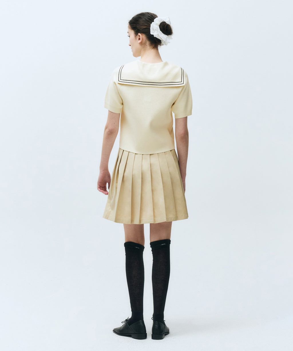 Marithe & Francois Girbaud - Marine Sailor Half Knit (Ivory) product image 8 | TRAB K-Fashion Australia