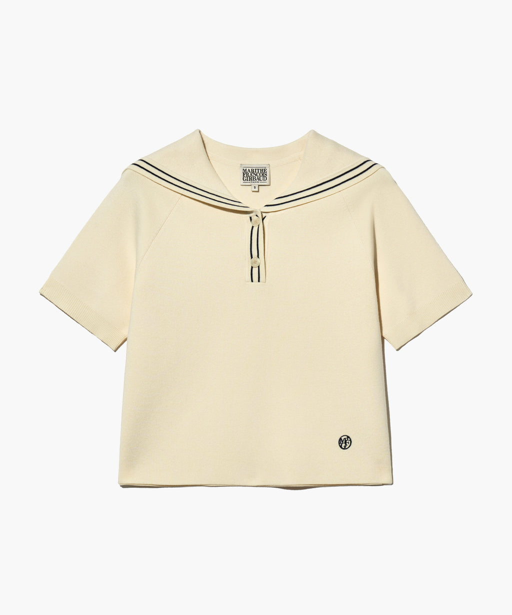 Marithe & Francois Girbaud - Marine Sailor Half Knit (Ivory) product image 9 | TRAB K-Fashion Australia