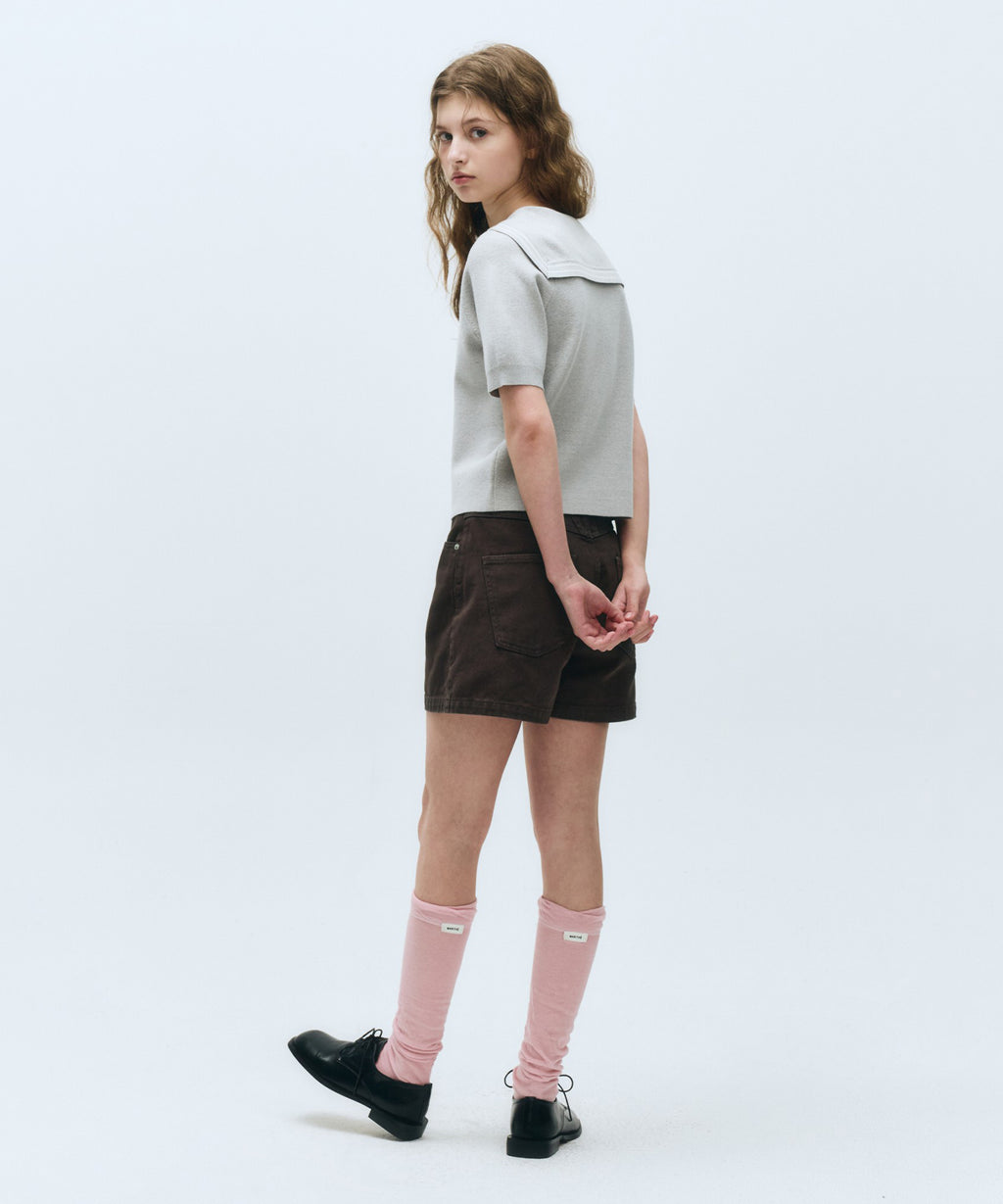 Marithe & Francois Girbaud - Marine Sailor Half Knit (Light Gray) product image 7 | TRAB K-Fashion Australia