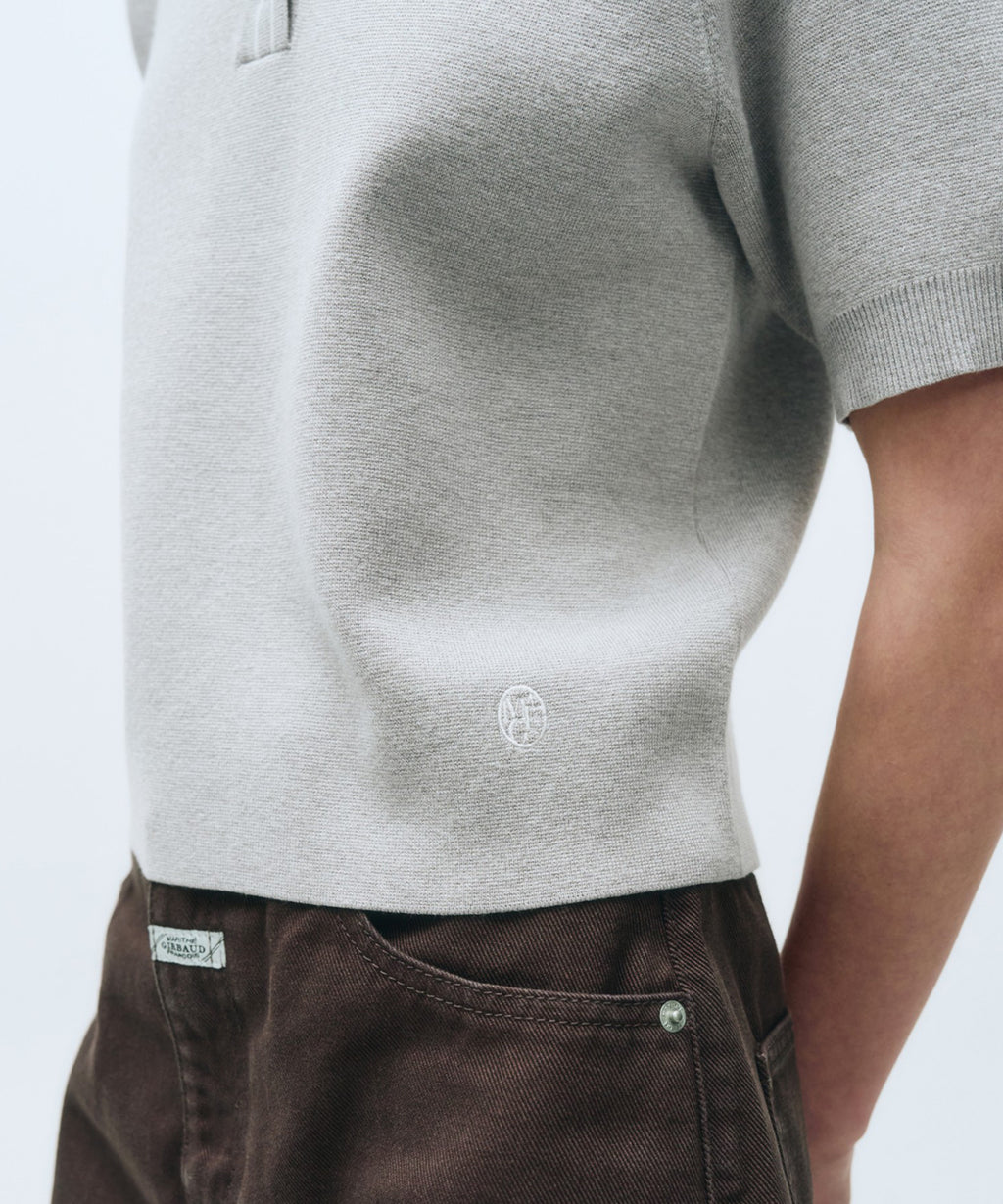 Marithe & Francois Girbaud - Marine Sailor Half Knit (Light Gray) product image 5 | TRAB K-Fashion Australia